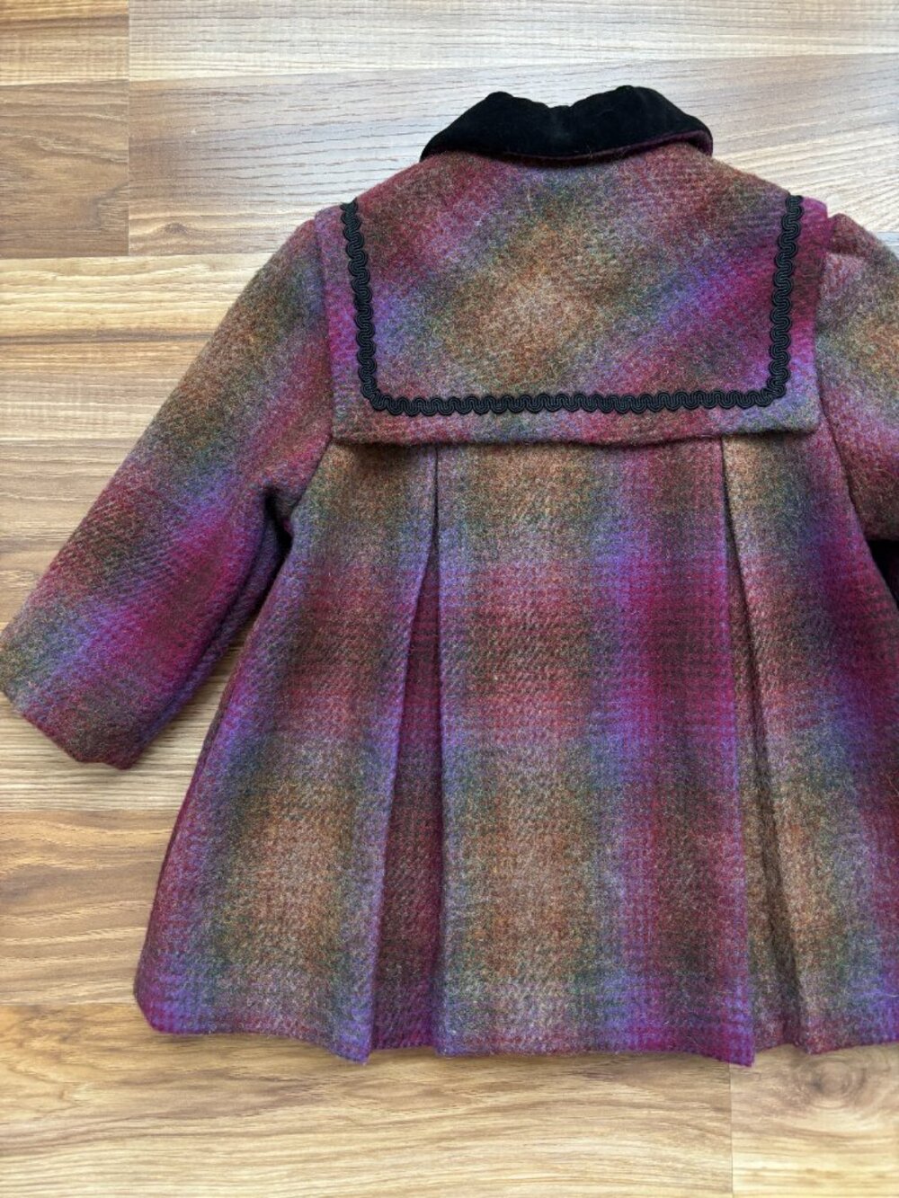 Vintage Girls 2T 100% Wool Plaid Angels Garment Co. Jacket - Picture 10 of 15